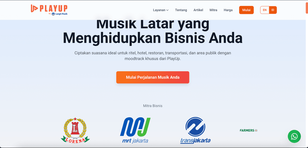 PlayUp: Landing Page
